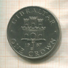 1 крона. Гибралтар 1967г