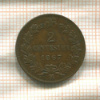 2 сентесимо. Италия 1867г
