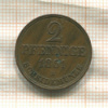 2 пфеннига. Ганновер 1861г