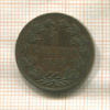 1 крейцер. Баден 1856г