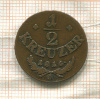 1/2 крейцера. Австрия 1816г
