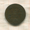 2 сентесимо. Италия 1862г