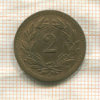 2 раппена. Швейцария 1850г