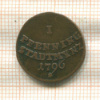 1 пфеннинг. Аугсбург 1796г