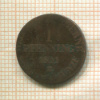 1 пфеннинг. Анхальт-Бернбург 1831г