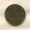 1/4 крейцера. Австрия 1851г