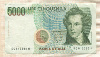 5000 лир. Италия 1985г