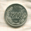 1500 лир. Турция. F.A.O. 1981г